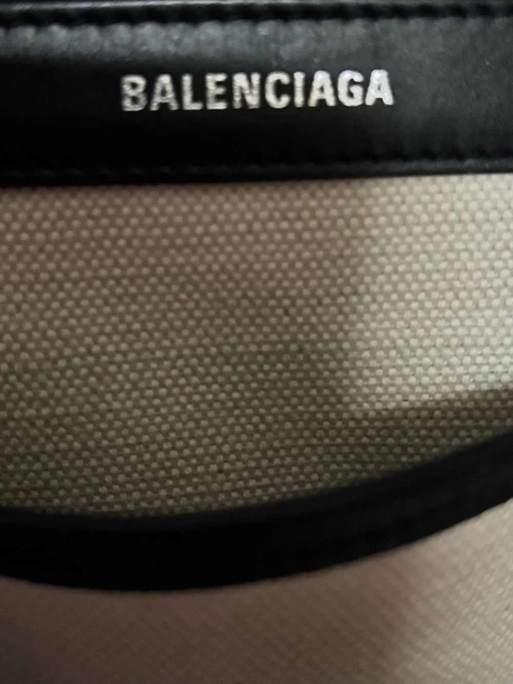 Balenciaga Extra Small Cabas Canvas Satchel with Pouch